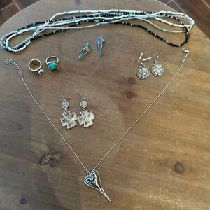 Silver Heart Pendant Necklace